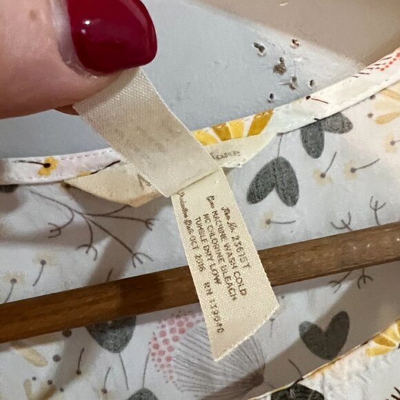 Matilda Jane Gentle Breeze Mixed Print Blouse Size Small Floral Flutter Sleeves - Picture 4 of 6